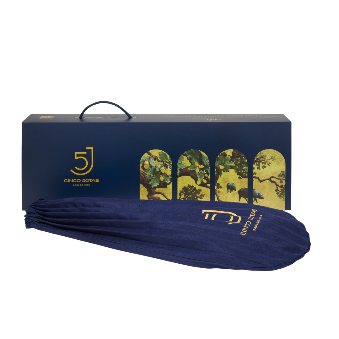 EXCLUSIVE COLLECTION Cinco Jotas Golden Paradise Acorn-Fed 100% Ibérico Shoulder Ham "Pata Negra" 5–6 kg Gift Set - ARC IBERICO IMPORTS