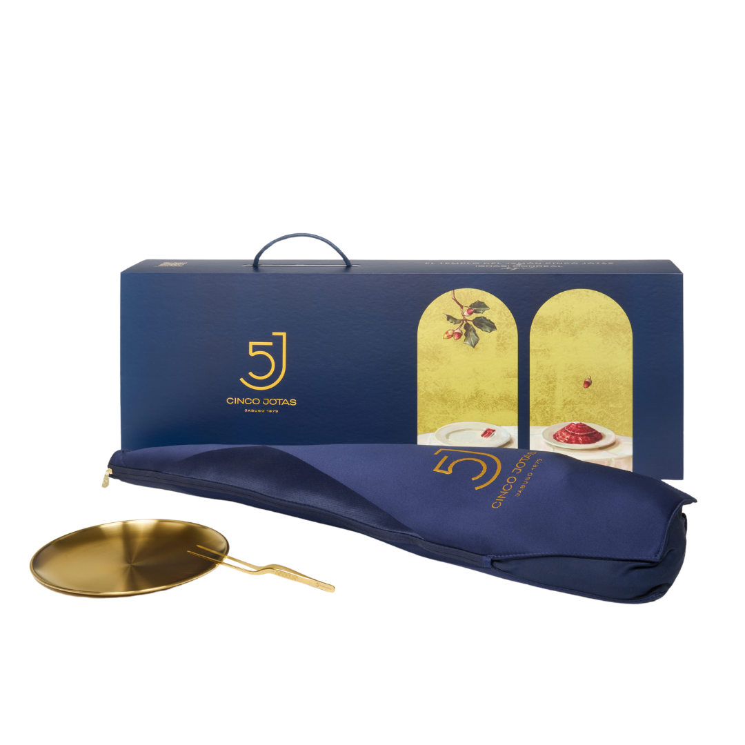 EXCLUSIVE COLLECTION Cinco Jotas Metamorphosis Acorn-Fed 100% Ibérico Ham "Pata Negra" (Bone-In) 6–7 kg Gift Set - ARC IBERICO IMPORTS