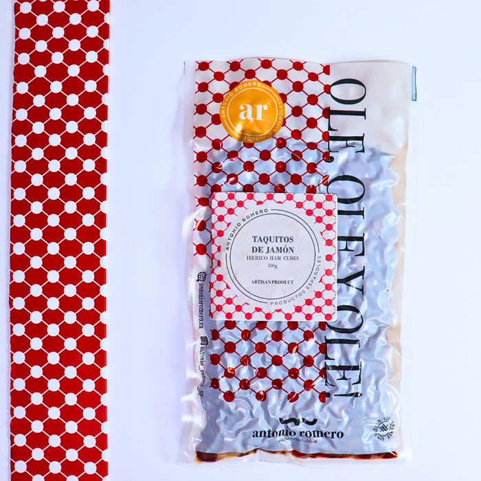 ANTONIO ROMERO "Taquitos de Jamón Ibérico" Ibérico Ham Cubes - ARC IBERICO IMPORTS