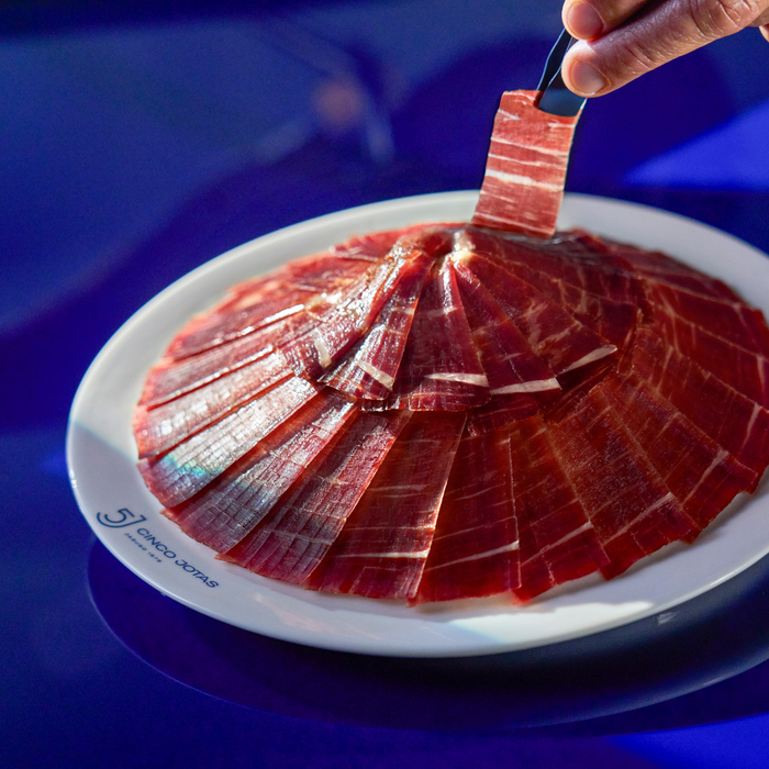 Cinco Jotas Acorn-Fed 100% Ibérico Ham Bellota Hand-Carved By ARC 100g