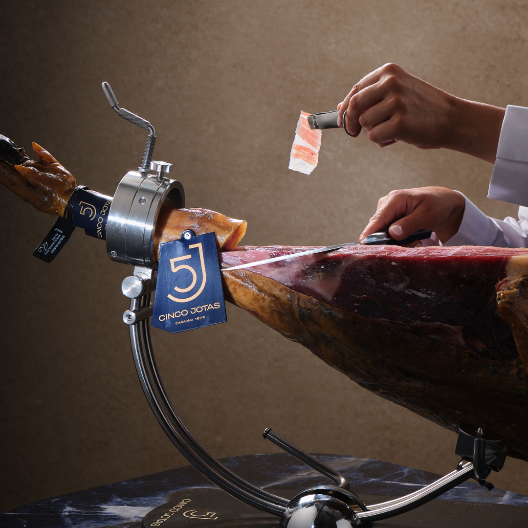 Cinco Jotas Acorn-Fed 100% Ibérico Shoulder Ham Hand-Carved 70g - ARC IBERICO IMPORTS