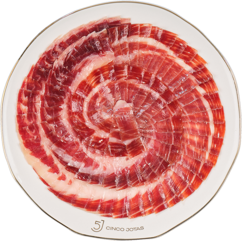Cinco Jotas Acorn-Fed 100% Ibérico Ham Bellota Hand-Carved By ARC 100g - ARC IBERICO IMPORTS