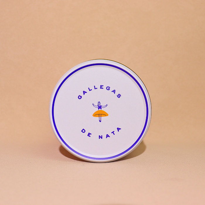 GALLEGAS DE NATA Organic Galician Cream Biscuits Tin 250 g