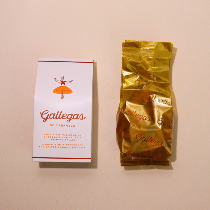 GALLEGAS DE CARAMELO Milk Chocolate & Salted Caramel Biscuits 165 g