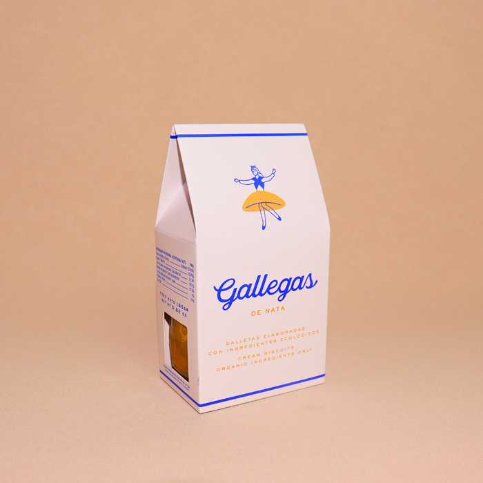 GALLEGAS DE NATA Organic Galician Cream Biscuits 165 g