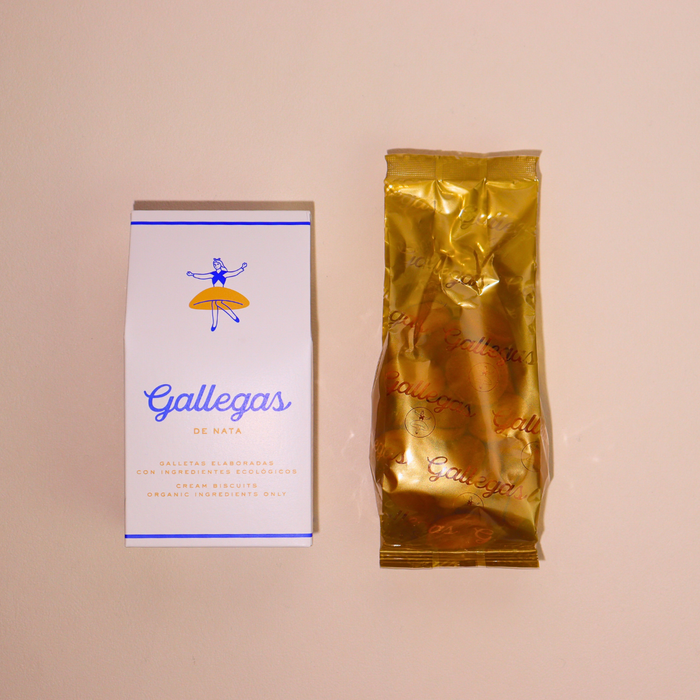 GALLEGAS DE NATA Organic Galician Cream Biscuits 165 g