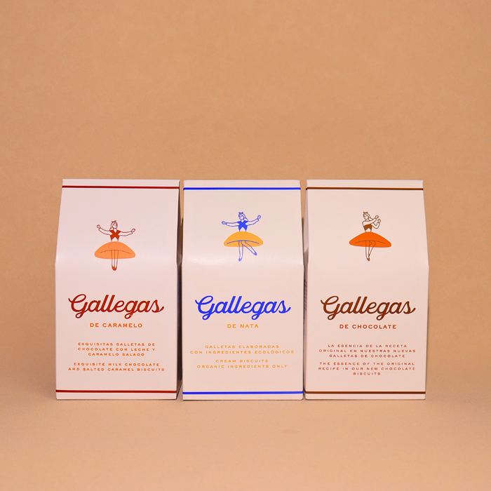 GALLEGAS DE NATA Organic Galician Cream Biscuits 165 g