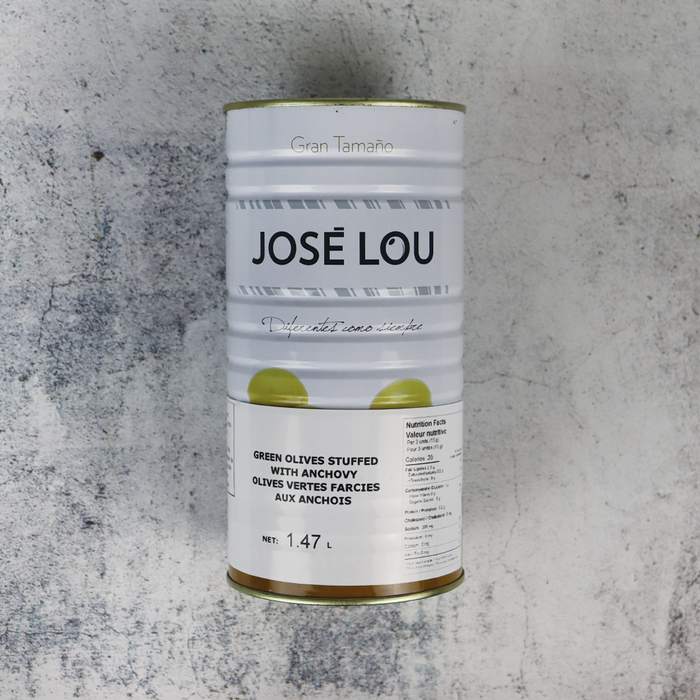 José Lou Manzanilla Olives Stuffed with Anchovies 600g - ARC IBERICO IMPORTS