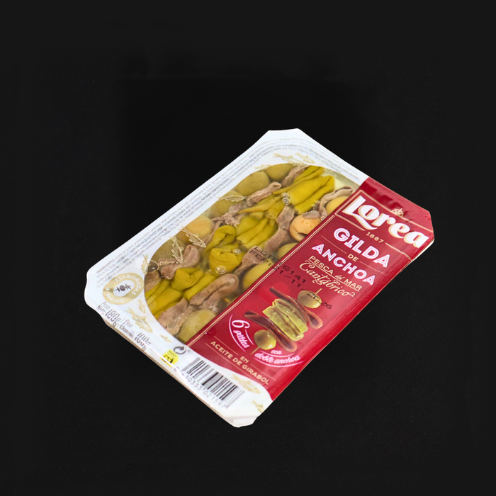 Lorea "Gilda de Boquerón" Cantabrian White Anchovy Gildas in Sunflower Oil 6pcs 180g