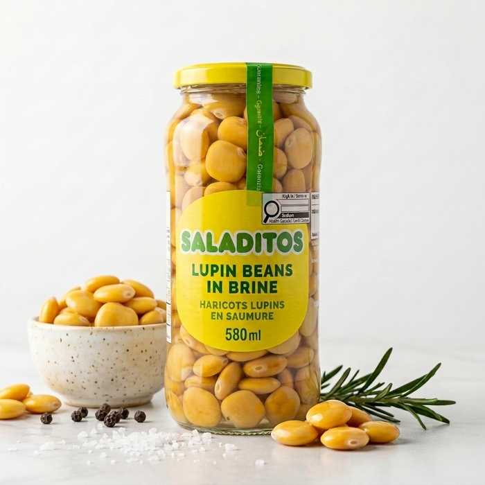 Saladitos Original Lupin Beans in Brine 580 mL
