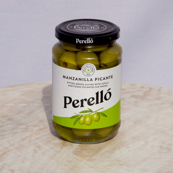 Perelló Spicy Manzanilla Picante 160g - ARC IBERICO IMPORTS