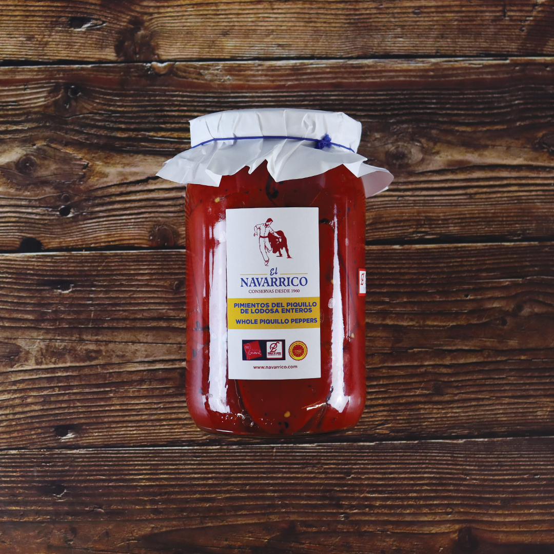 El Navarrico Whole Red Piquillo Peppers "Pimientos del Piquillo" 1900g - ARC IBERICO IMPORTS