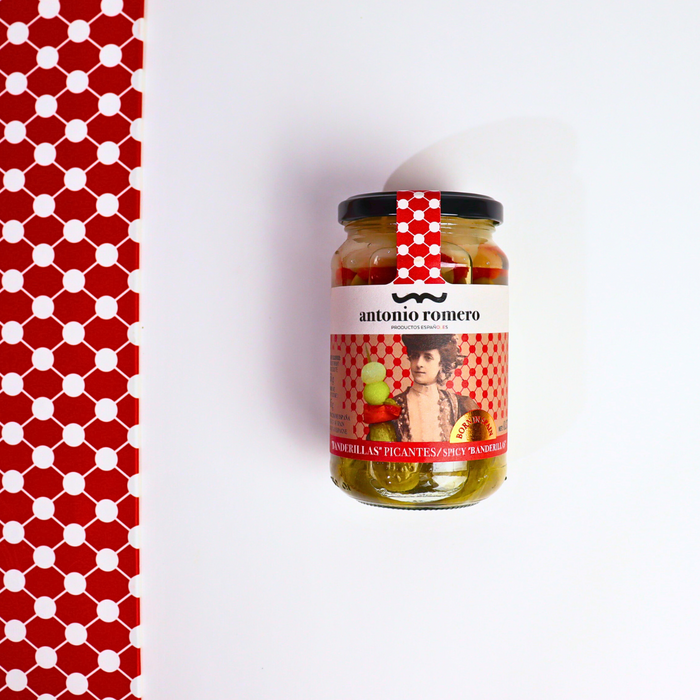ANTONIO ROMERO "Banderillas Picantes" Spicy Banderillas Pickles in Vinegar - ARC IBERICO IMPORTS