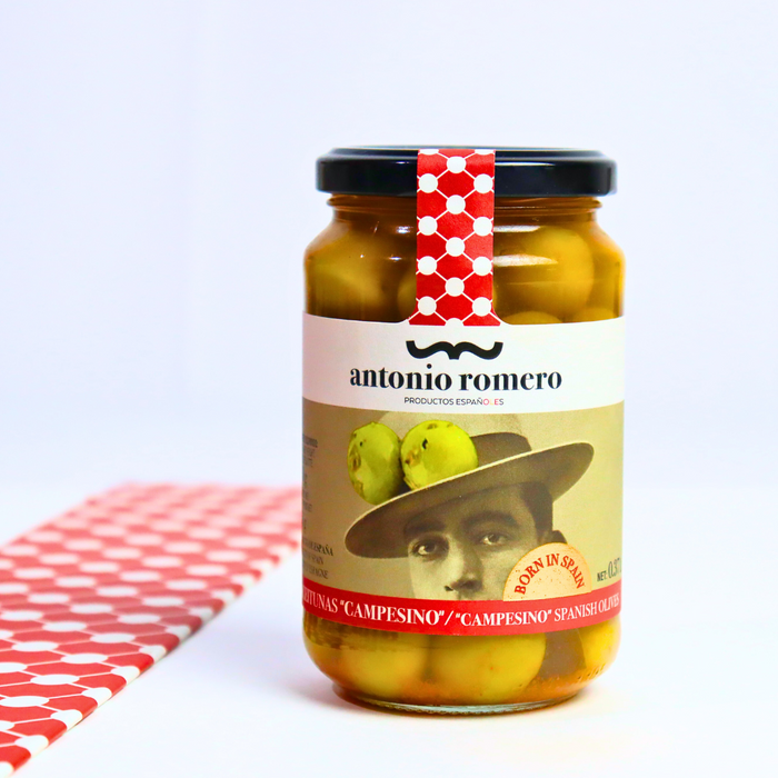 ANTONIO ROMERO "Campesino" Green Seasonal Olives 200g - ARC IBERICO IMPORTS