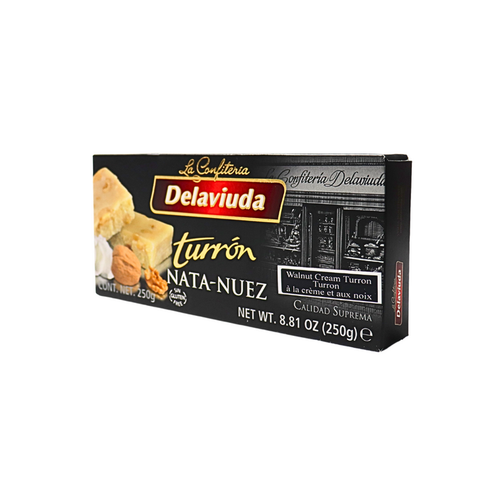 Delaviuda "Turrón Nata-Nuez" Walnut Cream Turron 250g