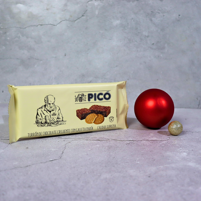 Picó Turrón Chocolate con Galleta María – Chocolate Nougat with Biscuits 200g