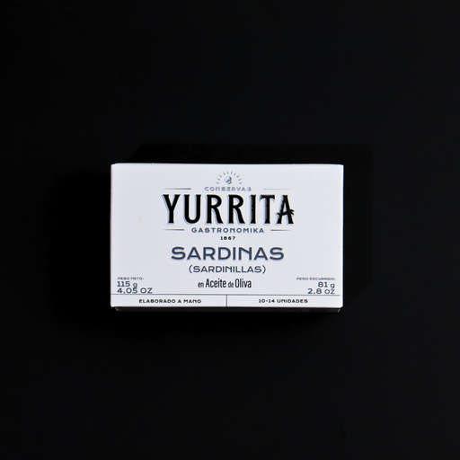 Yurrita "Sardinillas En Aceite de Oliva" Sardines in Olive Oil 10/14 115g - ARC IBERICO IMPORTS
