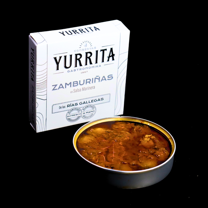 Yurrita "Zamburiñas en Salsa Marinera" Baby Scallops In Seafood Sauce 111g - ARC IBERICO IMPORTS