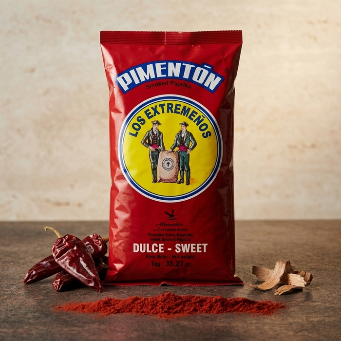 “Pimentón Dulce” Los Extremeños Sweet Smoked Paprika 1kg