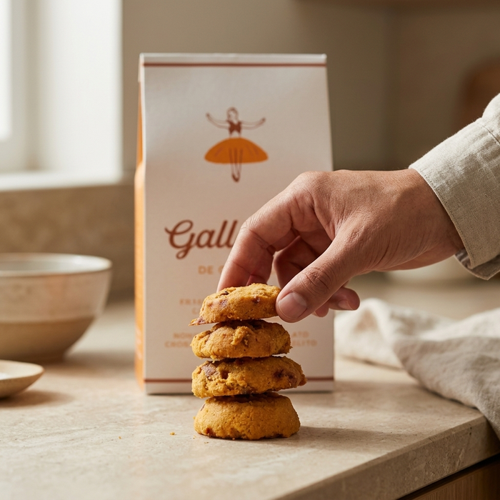 GALLEGAS DE CARAMELO Milk Chocolate & Salted Caramel Biscuits 165 g