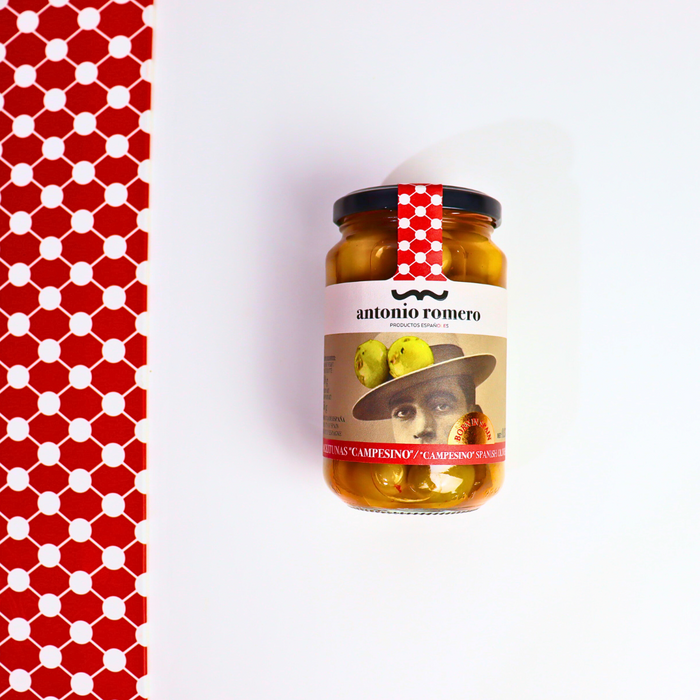 ANTONIO ROMERO "Campesino" Green Seasonal Olives 200g - ARC IBERICO IMPORTS