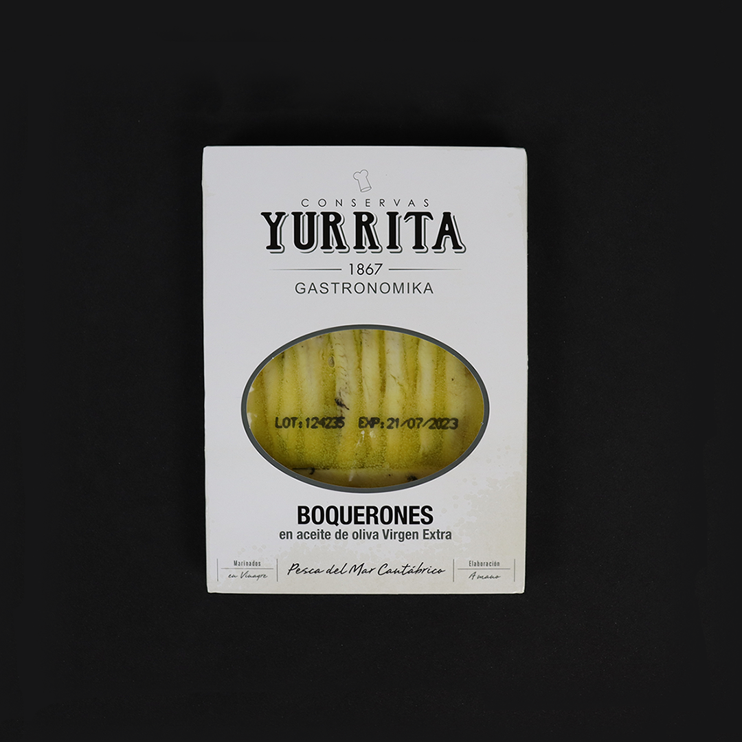 Yurrita "Boquerones" White Anchovies in Extra Virgin Olive Oil 90g tra