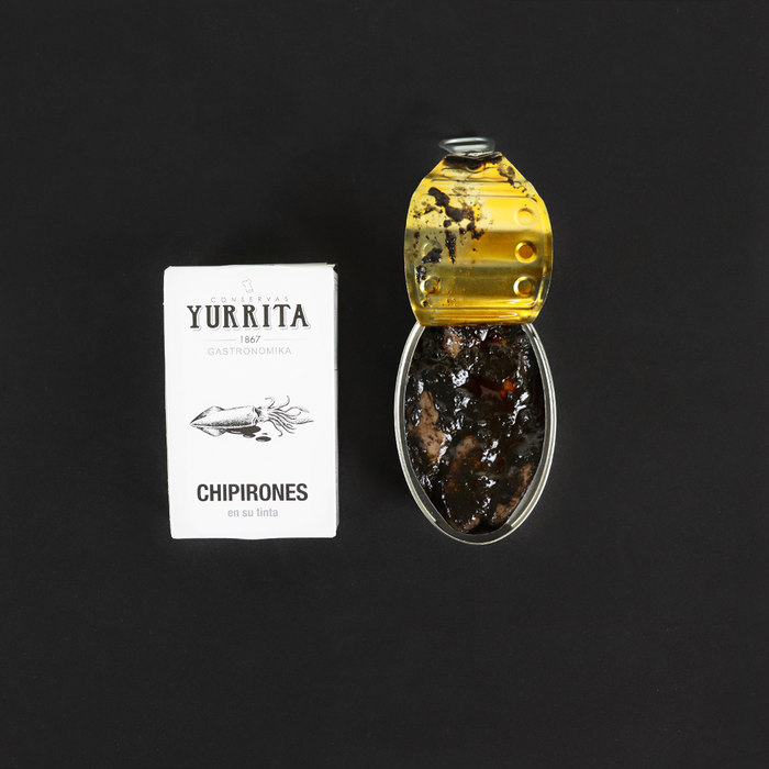 Yurrita "Chipirones" Squids in Black Ink Sauce  115g can - ARC IBERICO IMPORTS