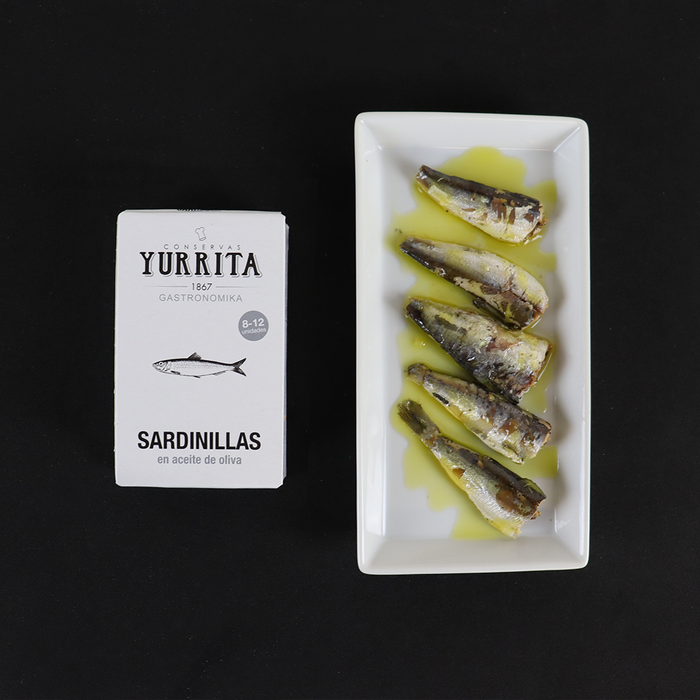 Yurrita "Sardinillas" Sardines in Olive Oil 120g can - ARC IBERICO IMPORTS